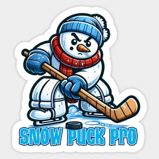 Snowman - Snow Puck Pro Sticker